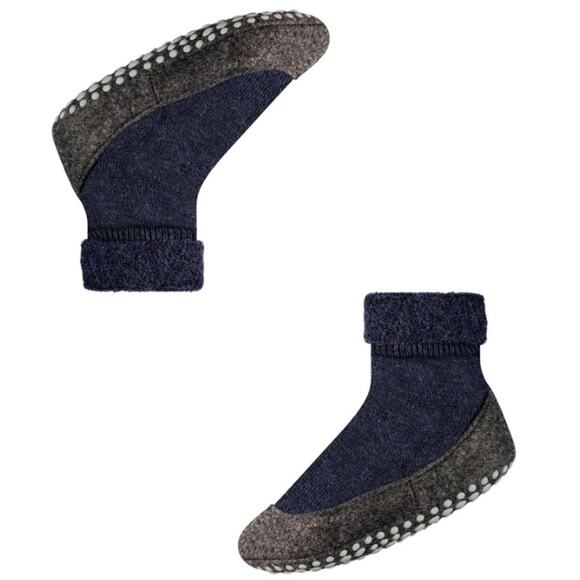 Falke Toddler Dark Blue Cosyshoe Slippers Size 8-9 - Picture 9 of 9